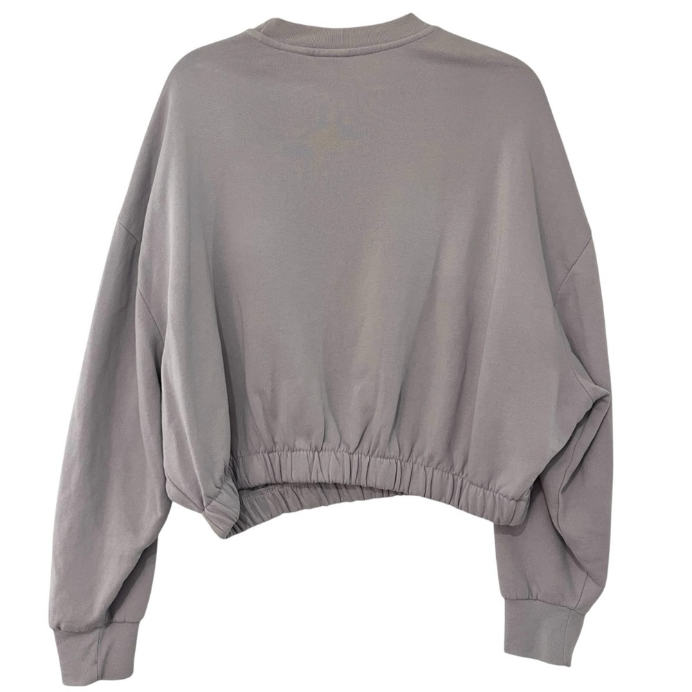 Levi’s Cropped Pullover Sweatshirt Lilac Purple Boxy Streetwear Women’s L - Picture 6 of 10